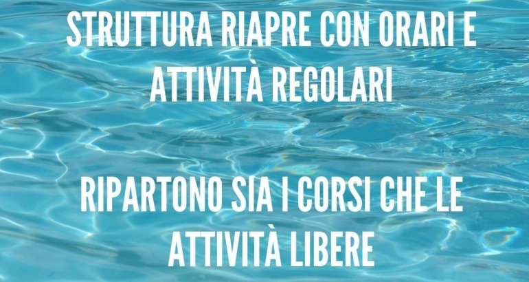 AGGIORNAMENTO: Riapertura impianti 25/02