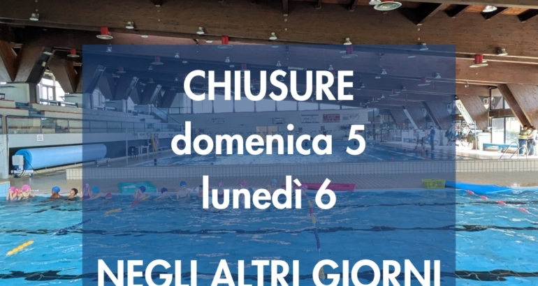 Chiusura pasquale 2026